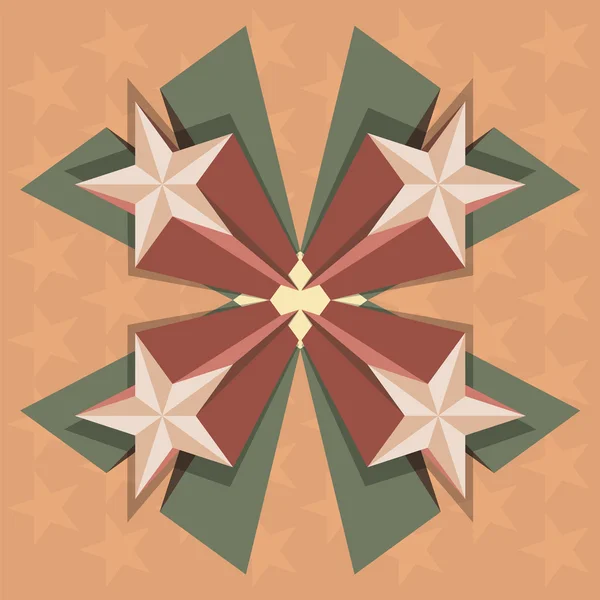 Quatre étoiles vecteur abstrait — Image vectorielle