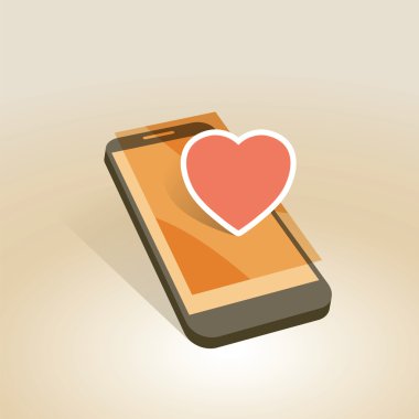 mobil cihaz kalp simgesi