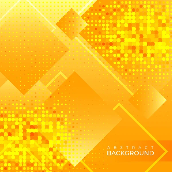 Bright Orange Yellow Gold Abstract Square Vector Background Blank Cover — Stock Vector