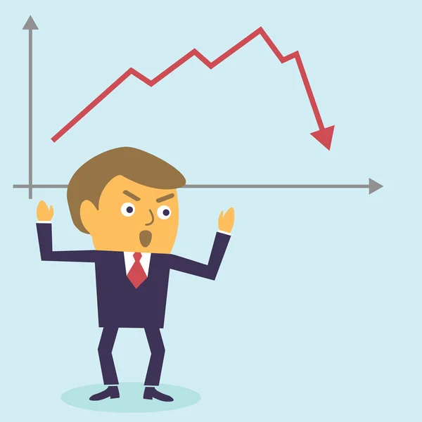 Empresário em pânico —  Vetores de Stock