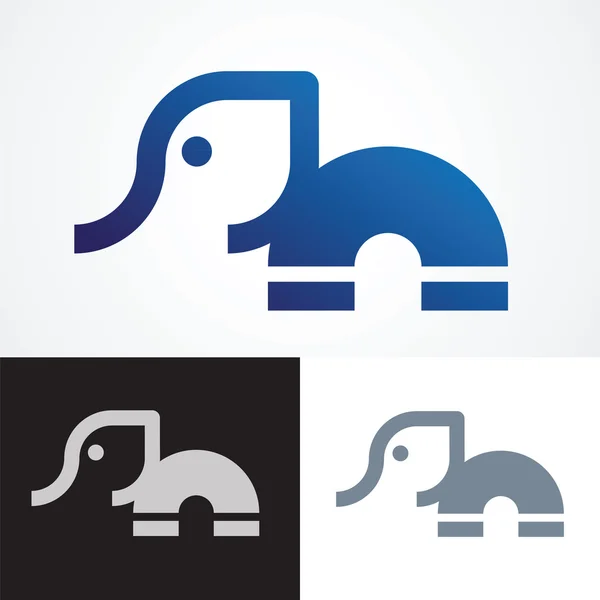 Projekt symbol słoń — Wektor stockowy