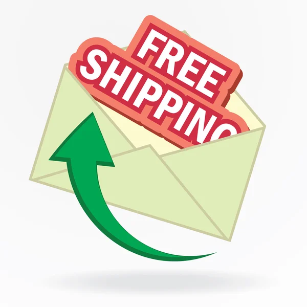 Free shipping envelope — Stock Vector