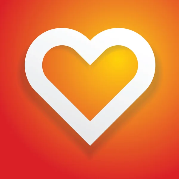 Coeur comme concept d'amour — Image vectorielle