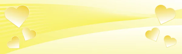 心符号黄色背景 — 图库矢量图片