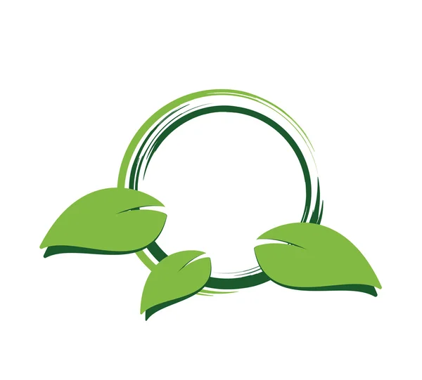 Πράσινο φύλλο ετικέτας — Διανυσματικό Αρχείο