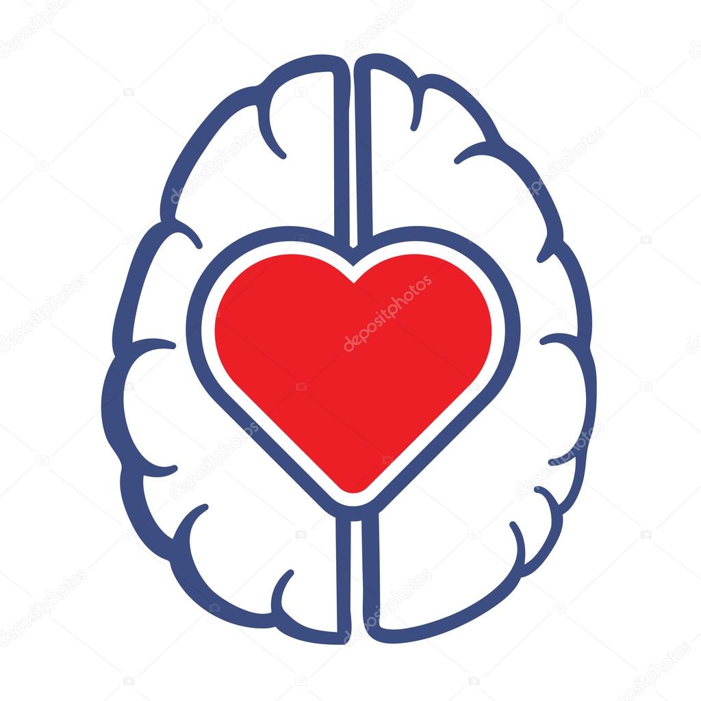 Heart and Human Brain symbol