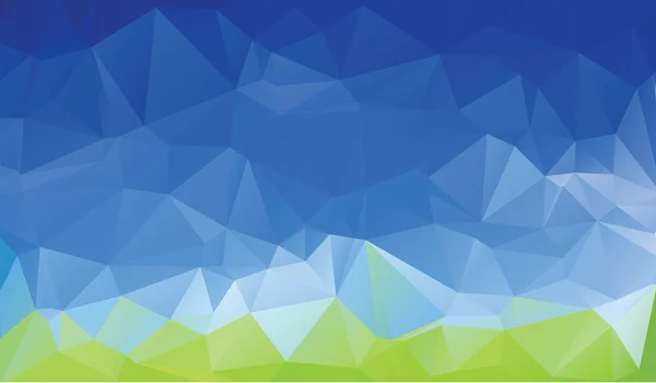 Vert bleu abstrait bas fond poly — Image vectorielle
