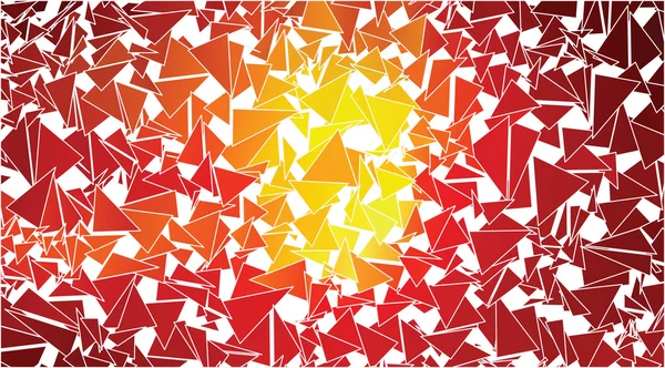 Abstracto rojo naranja triángulos fondo — Vector de stock