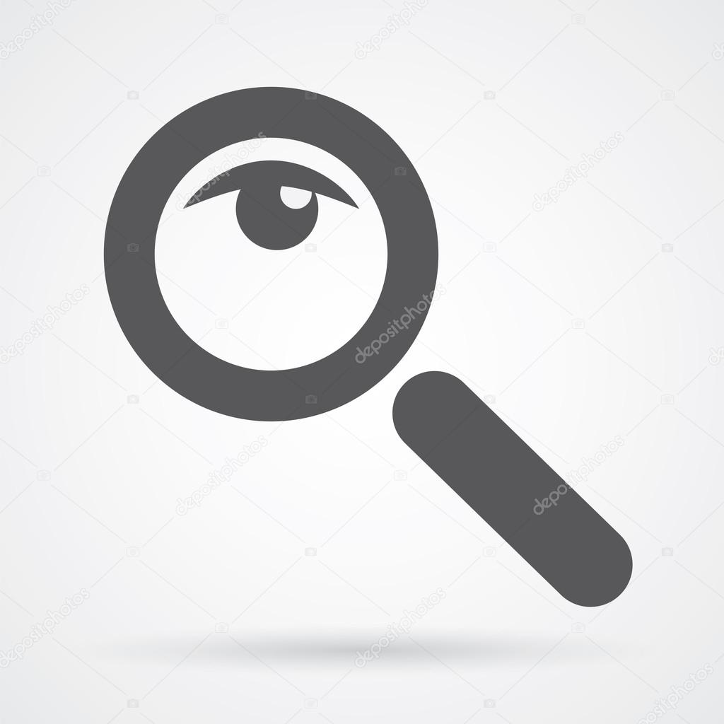 magnifier glass and eye icon