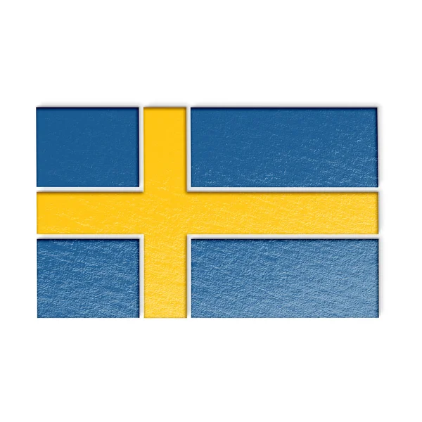 Bandera sueca ilustración — Foto de Stock