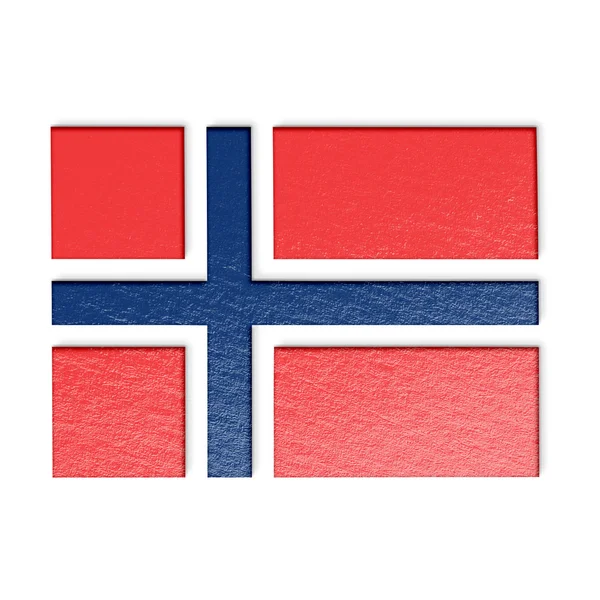 Ilustración bandera noruega — Foto de Stock