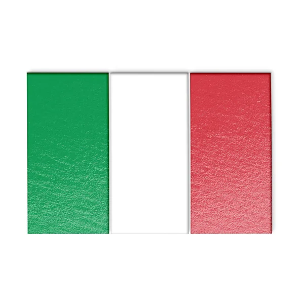 Italiensk flagg illustration — Stockfoto