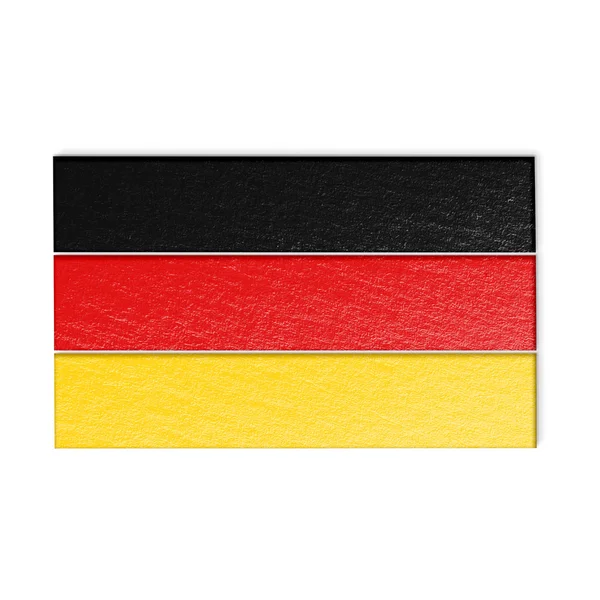 Tyskland-flaggstänger illustration — Stockfoto