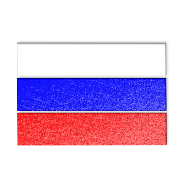 Rusya ulusal bayrak illüstrasyon — Stok fotoğraf