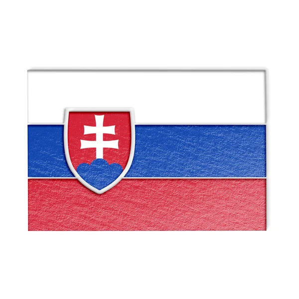 Slovakien-flaggstänger illustration — Stockfoto