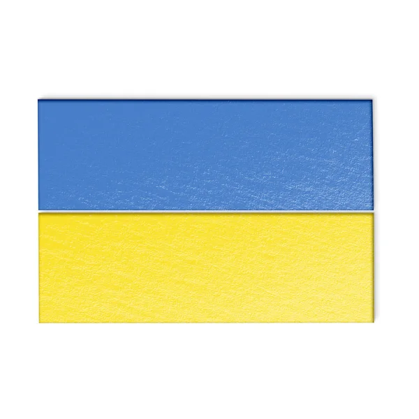 Ukraina flaga ilustracja — Zdjęcie stockowe