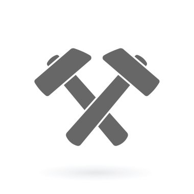 iki çekiç simgesi