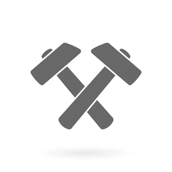 Deux icône de marteau — Image vectorielle