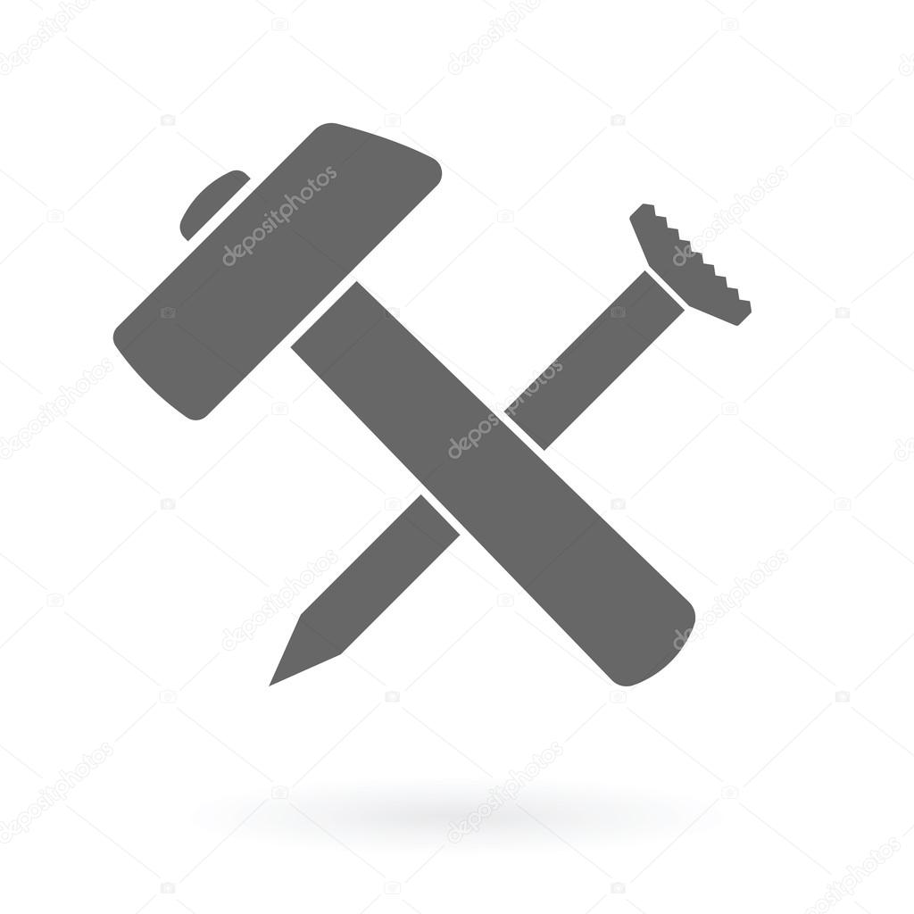 Hammer und Nagel lizenzfreie Grafiken © antkevyv