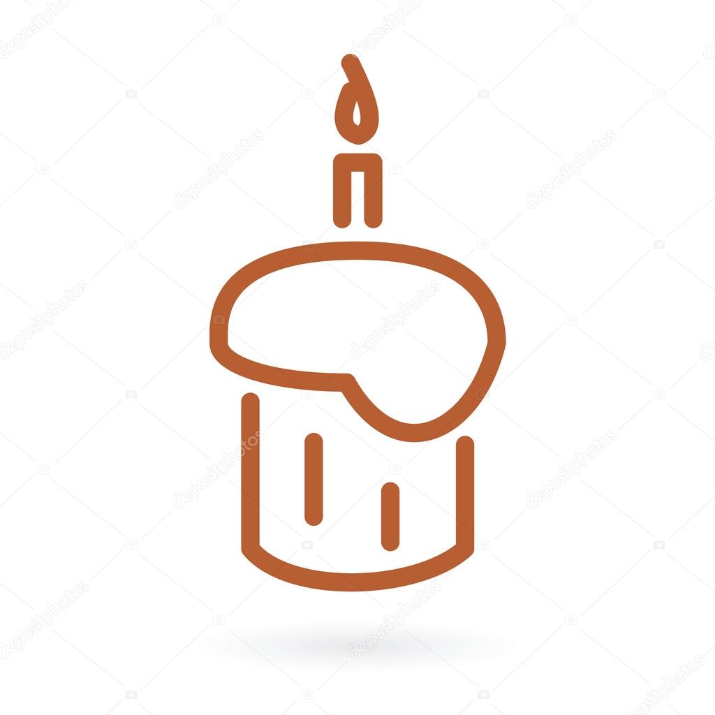 happy birthday cake icon