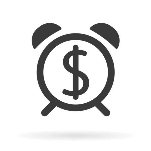 Tijd is geld pictogram — Stockvector