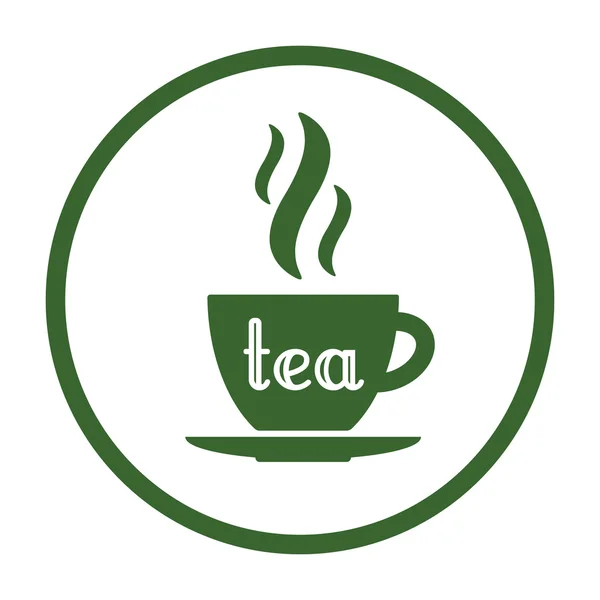 Icône heure du thé — Image vectorielle