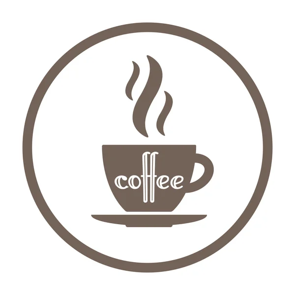Icône de café chaud — Image vectorielle