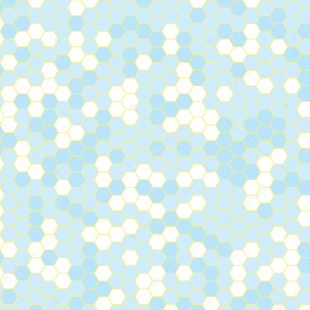 hexagon blue background