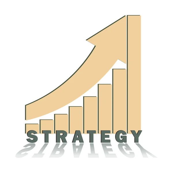 Tendência positiva estratégica — Vetor de Stock