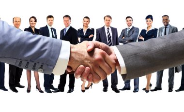 karşılıklı iş adamları arka plan grup üzerinde
