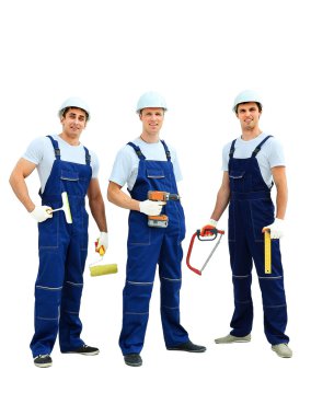 Profesyonel endüstriyel işçilerin grup
