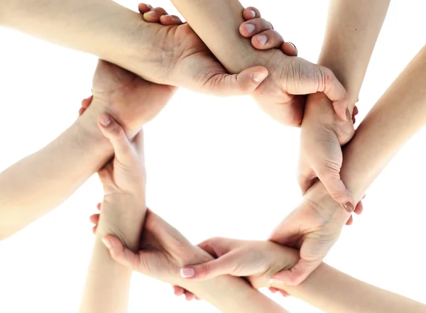 Anillo de las manos del niño - concepto de unidad — Foto de Stock