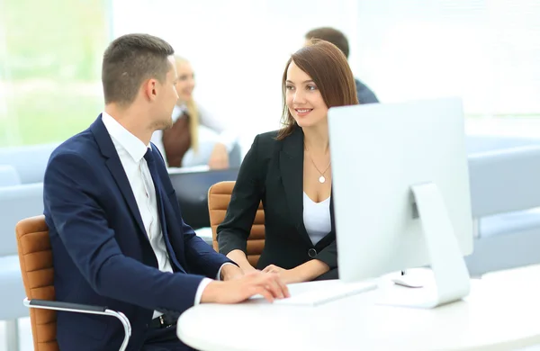 stock image Image of business partners discussing ideas at meeting