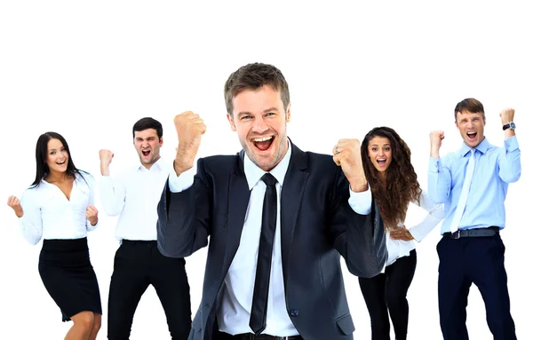 Portrait Of Happy Successful Business Group at office — Stock Photo, Image