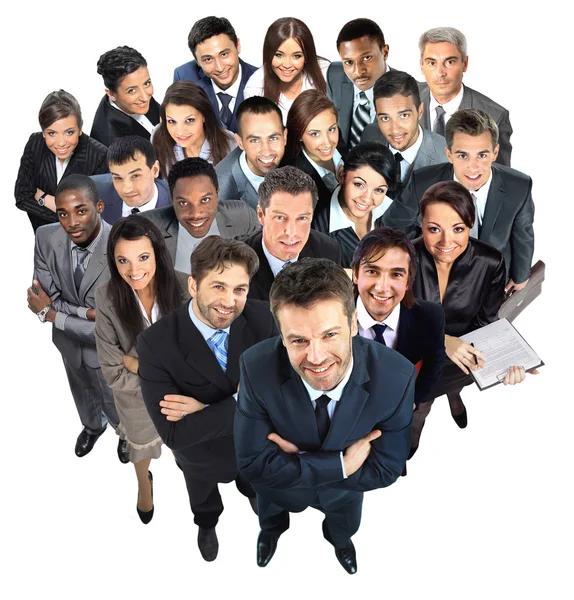 Grupp av affärsmän. Isolerade över vit bakgrund — Stockfoto