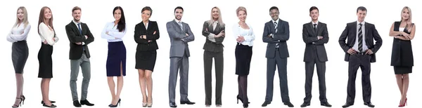 Група успішних бізнесменів ізольовані на білому — стокове фото