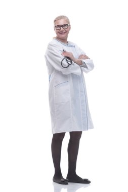 Tam gelişim. Deneyimli kadın doktor sana bakıyor.