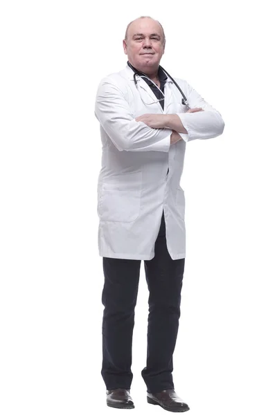 En pleine croissance. un médecin masculin avec un stéthoscope. — Photo
