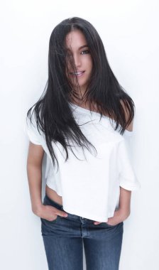 Kendinden emin genç bir kadının portresi..