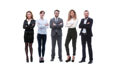 Sıraya dizilmiş başarılı genç girişimciler grubu