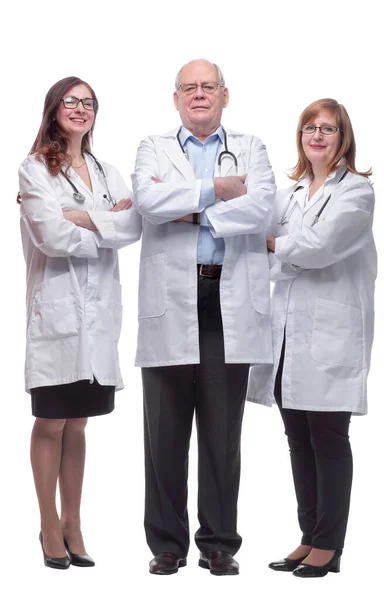 In full growth. a group of qualified medical specialists — Stock Photo, Image