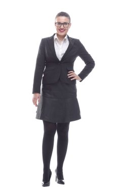 Tam gelişim. Kendine güvenen bir iş kadınının portresi