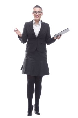 Dostane bir iş kadını sana bakıyor..