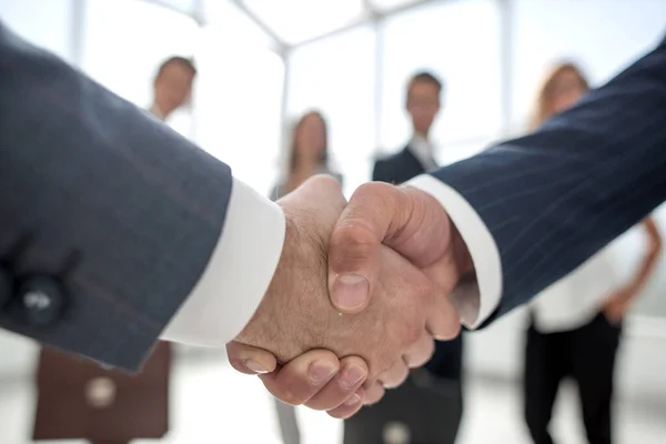 Close up. handshake business partners — Stock Photo, Image