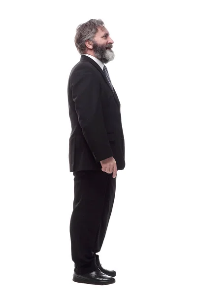 Side view. smiling business man looking ahead. — Stock Photo, Image