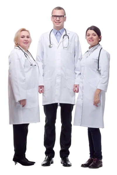 Retrato de equipe médica feliz olhando para a câmera — Fotografia de Stock