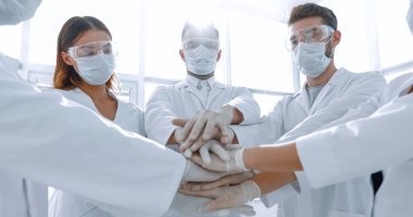 bir grup profesyonel doktor.