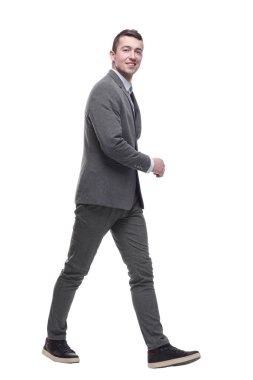 Tam gelişim. Yakışıklı genç bir iş adamı..