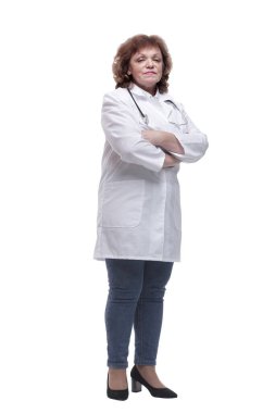 Tam gelişim. Dost canlısı bir doktor sana bakıyor.