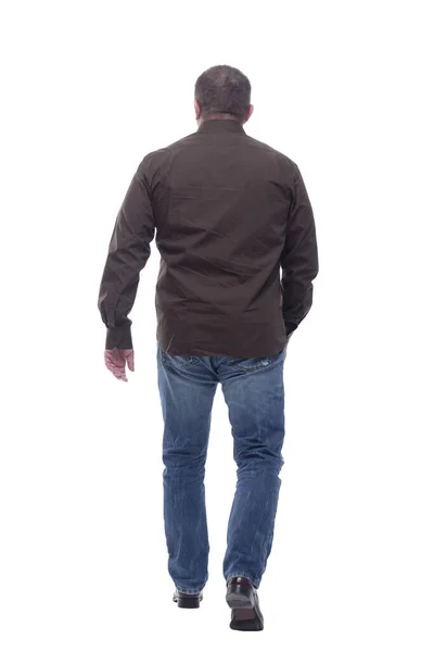 Rear view. confident adult male striding away . — Stock Photo, Image